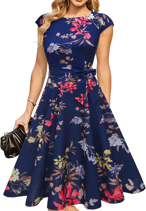 DRESSTELLS Women's Cocktail Dresses, Formal Wedding Guest Church Dress