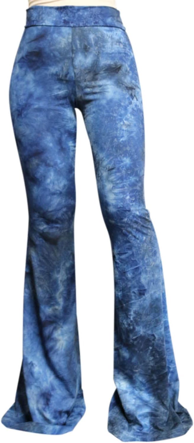 Women's High Waist Wide Leg Long Palazzo Bell Bottom