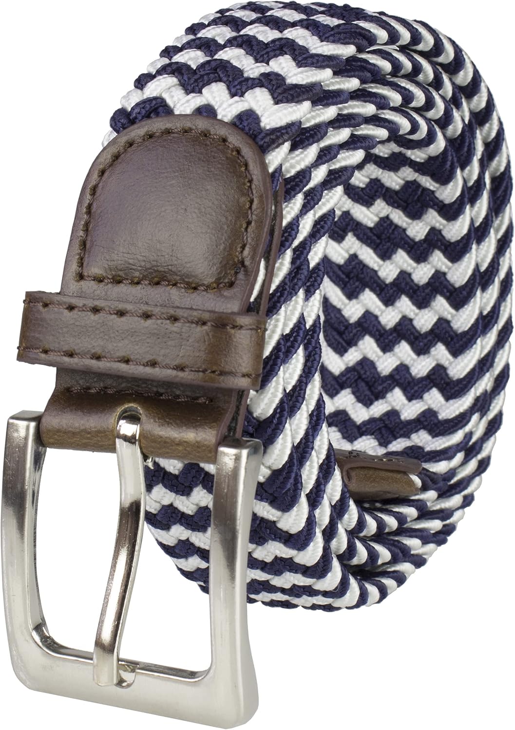 Canvas Elastic Fabric Woven Stretch Multicolored Braided Belts