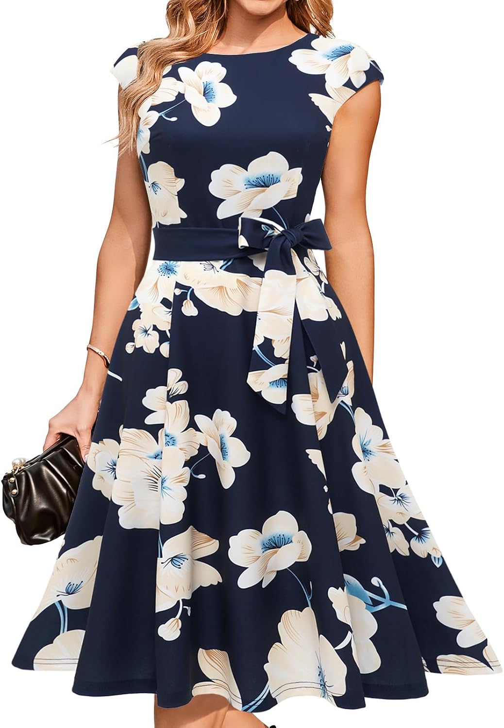 DRESSTELLS Women's Cocktail Dresses, Formal Wedding Guest Church Dress