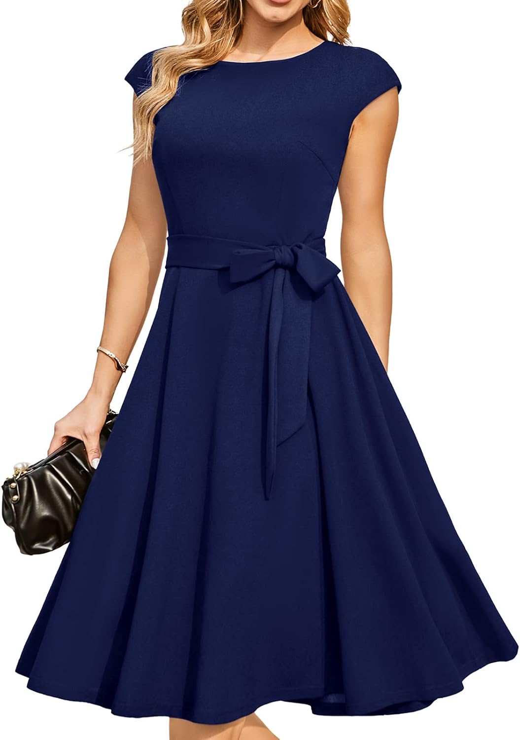 DRESSTELLS Women's Cocktail Dresses, Formal Wedding Guest Church Dress