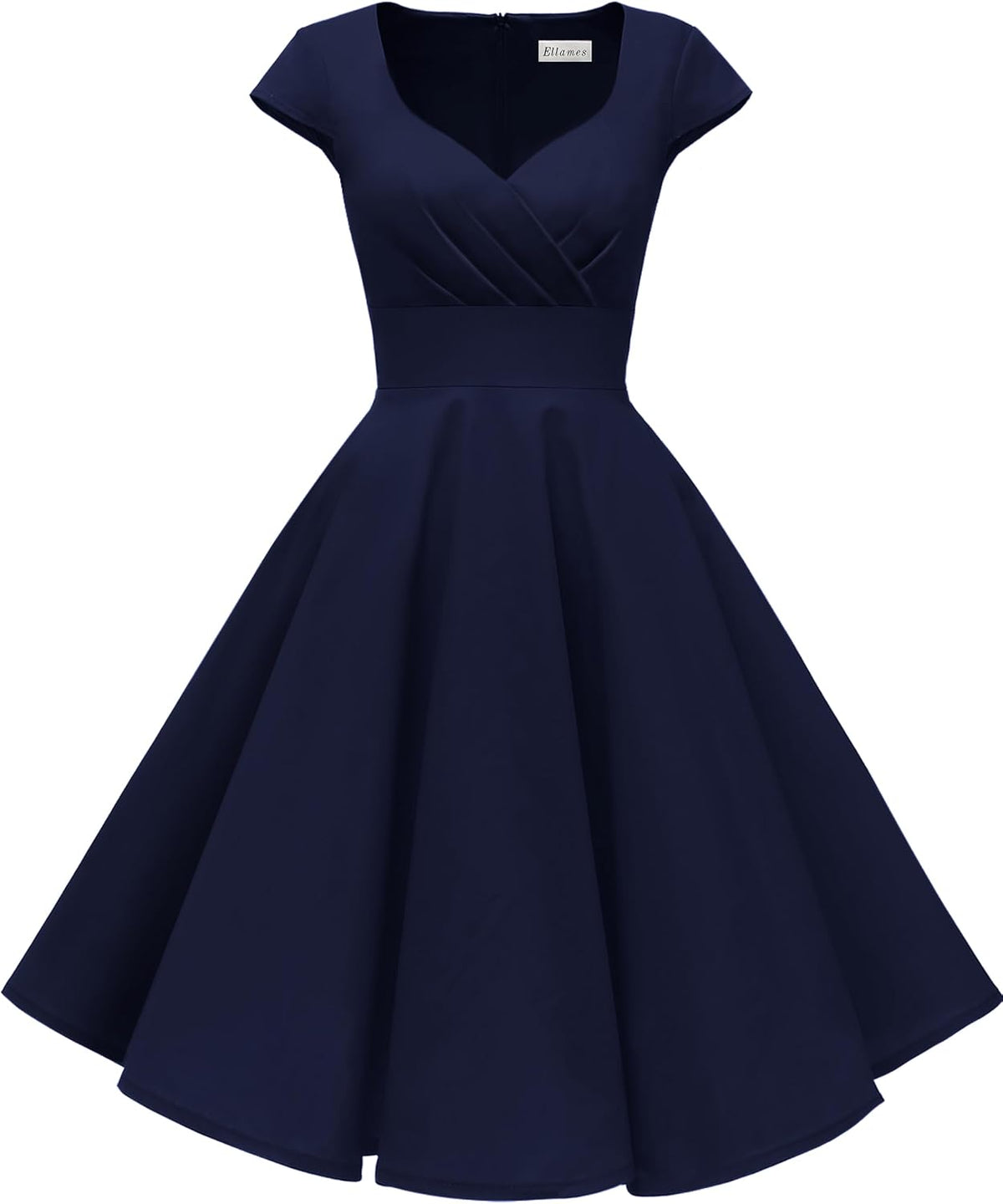 1950s Retro Vintage Elegant Dress with Pockets