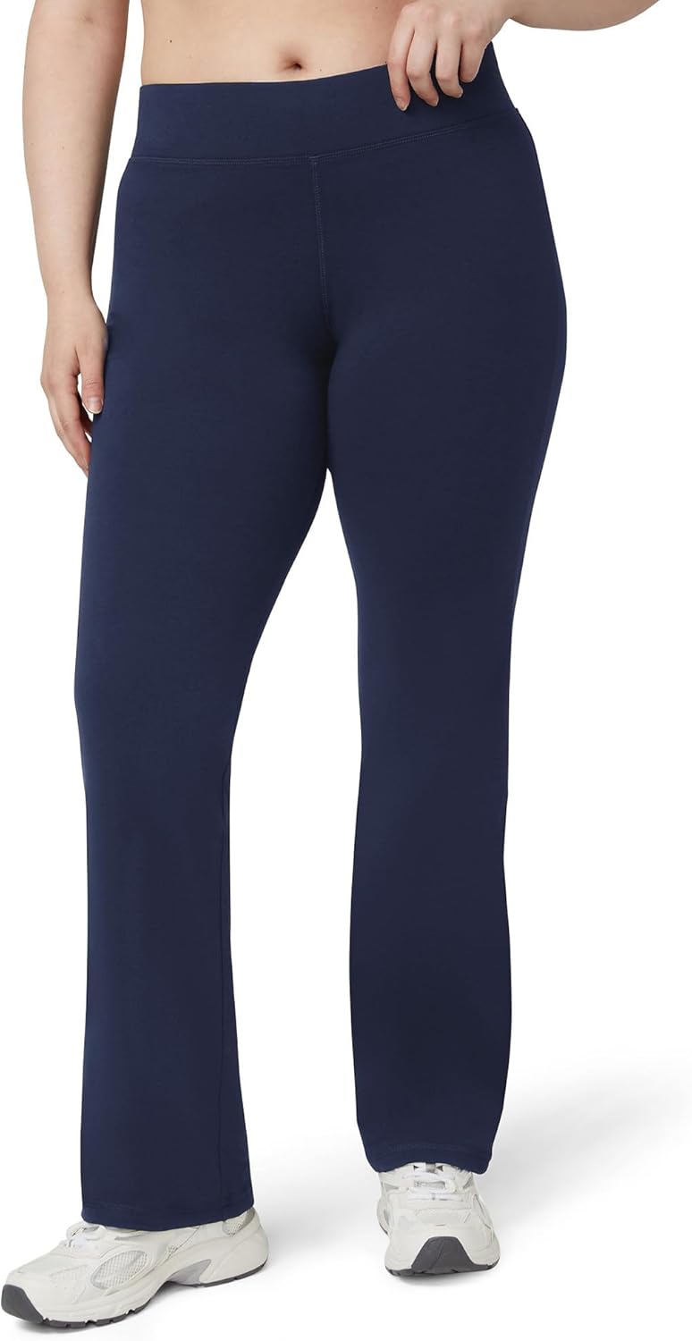No Nonsense Lounge Yoga Pants For Women, Flared Cotton Leggings