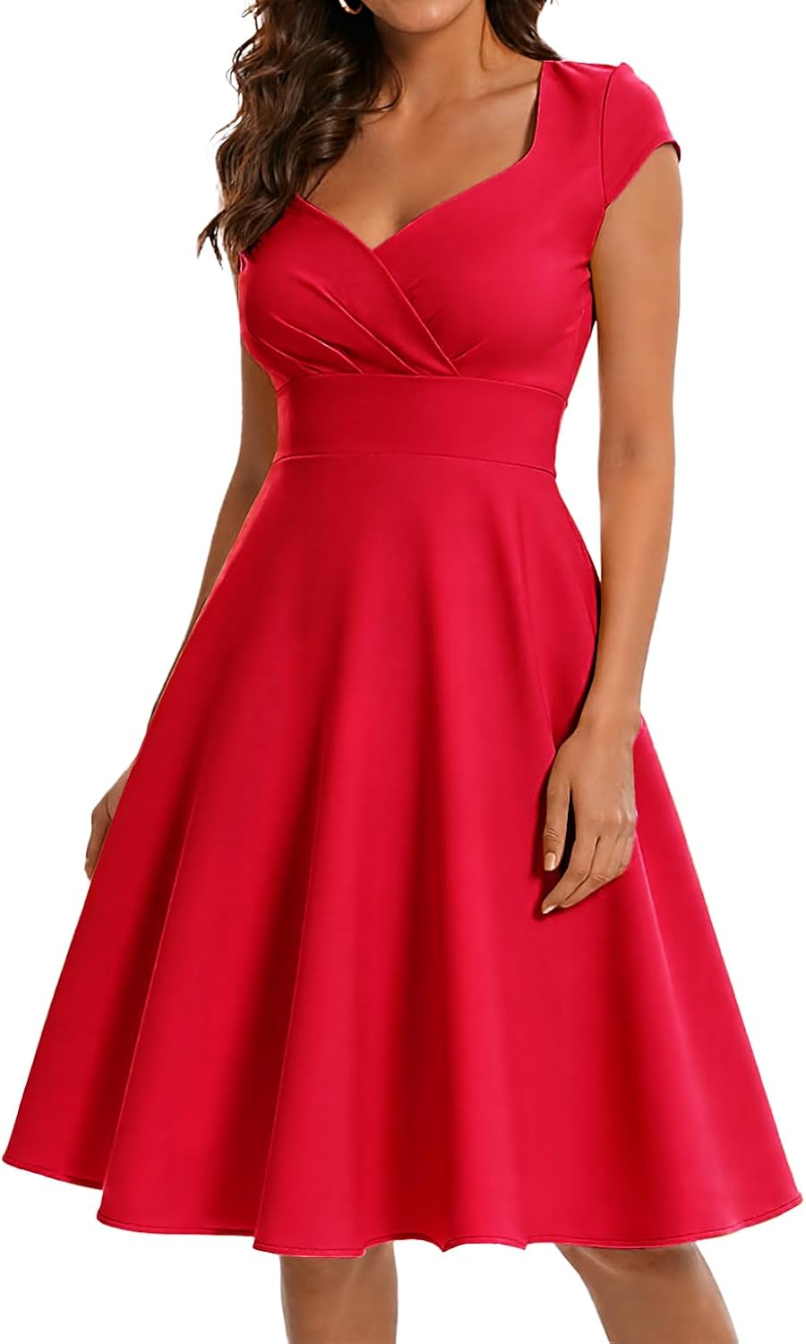Bbonlinedress Women Short 1950s Retro Vintage Cocktail Party Swing Dresses