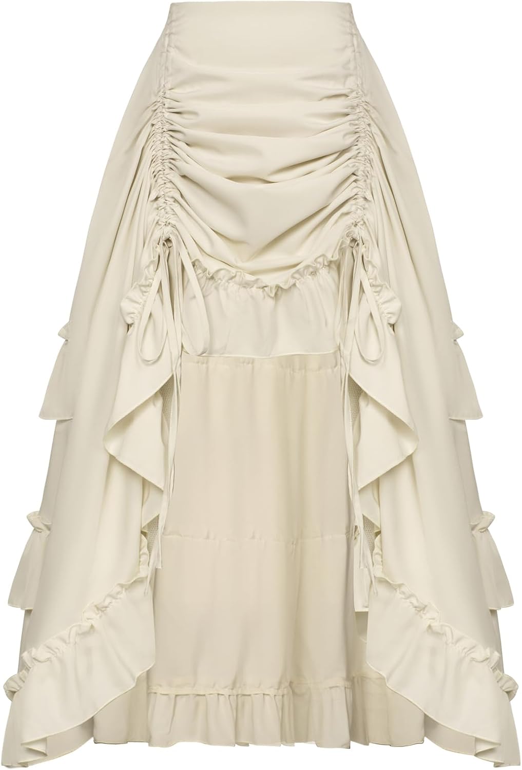 Scarlet Darkness Women Renaissance Pirate Skirt High-Low Whimsical Clothes