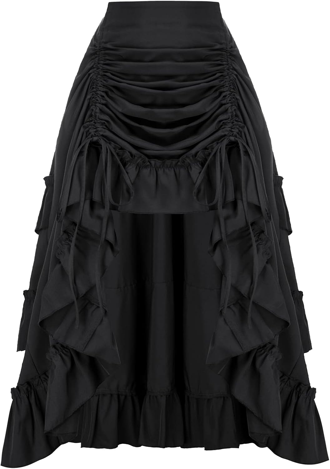 Scarlet Darkness Women Renaissance Pirate Skirt High-Low Whimsical Clothes