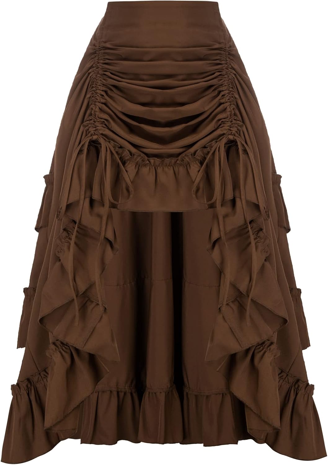 Scarlet Darkness Women Renaissance Pirate Skirt High-Low Whimsical Clothes