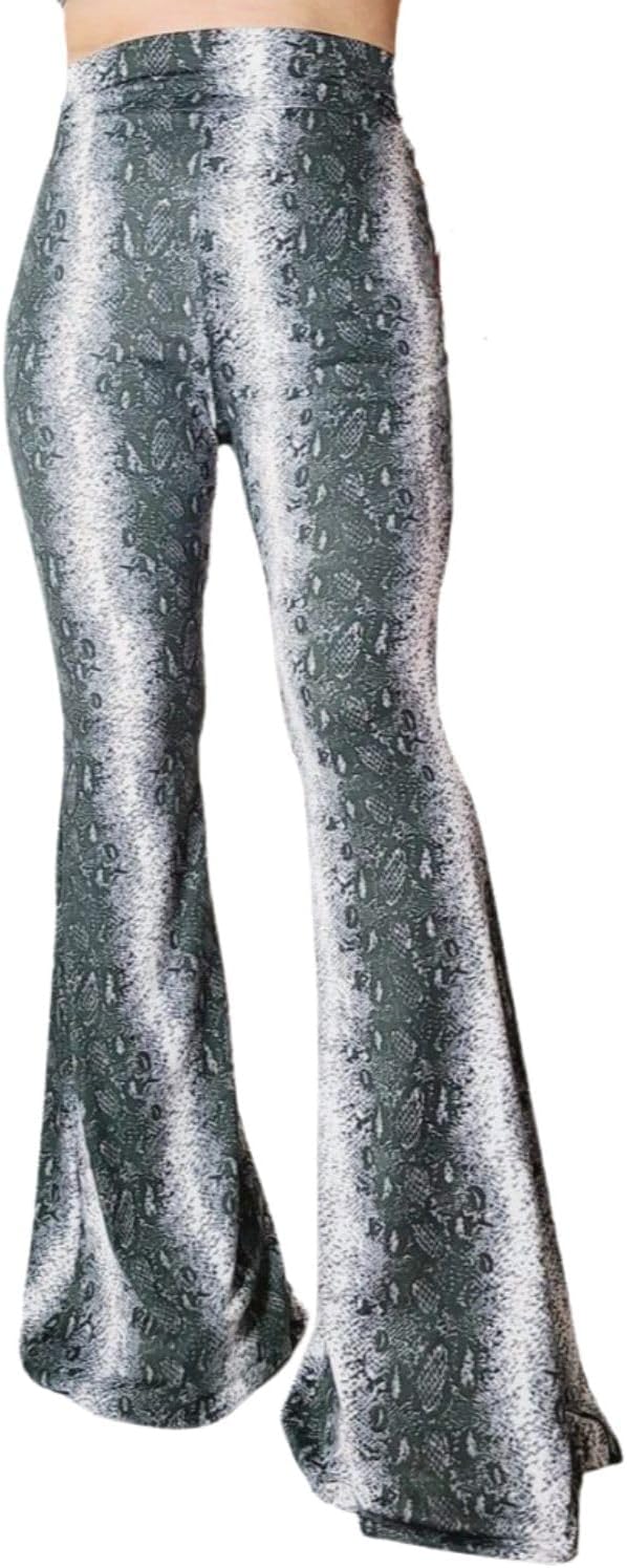 Women's High Waist Wide Leg Long Palazzo Bell Bottom