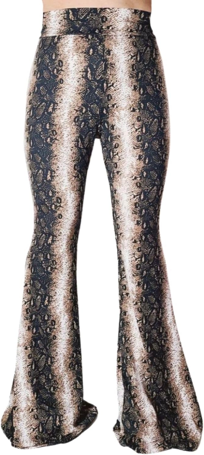 Women's High Waist Wide Leg Long Palazzo Bell Bottom