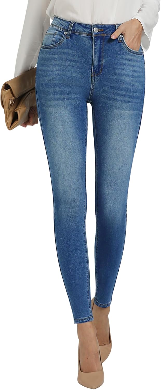 Skinny Jeans For Women High Waist Stretchy Classic High Rise