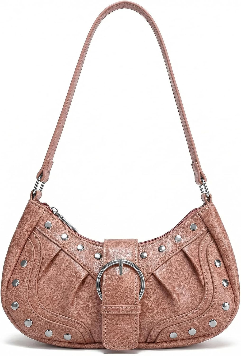 Y2K Small Shoulder Purse — Vintage Studded Goth Grunge