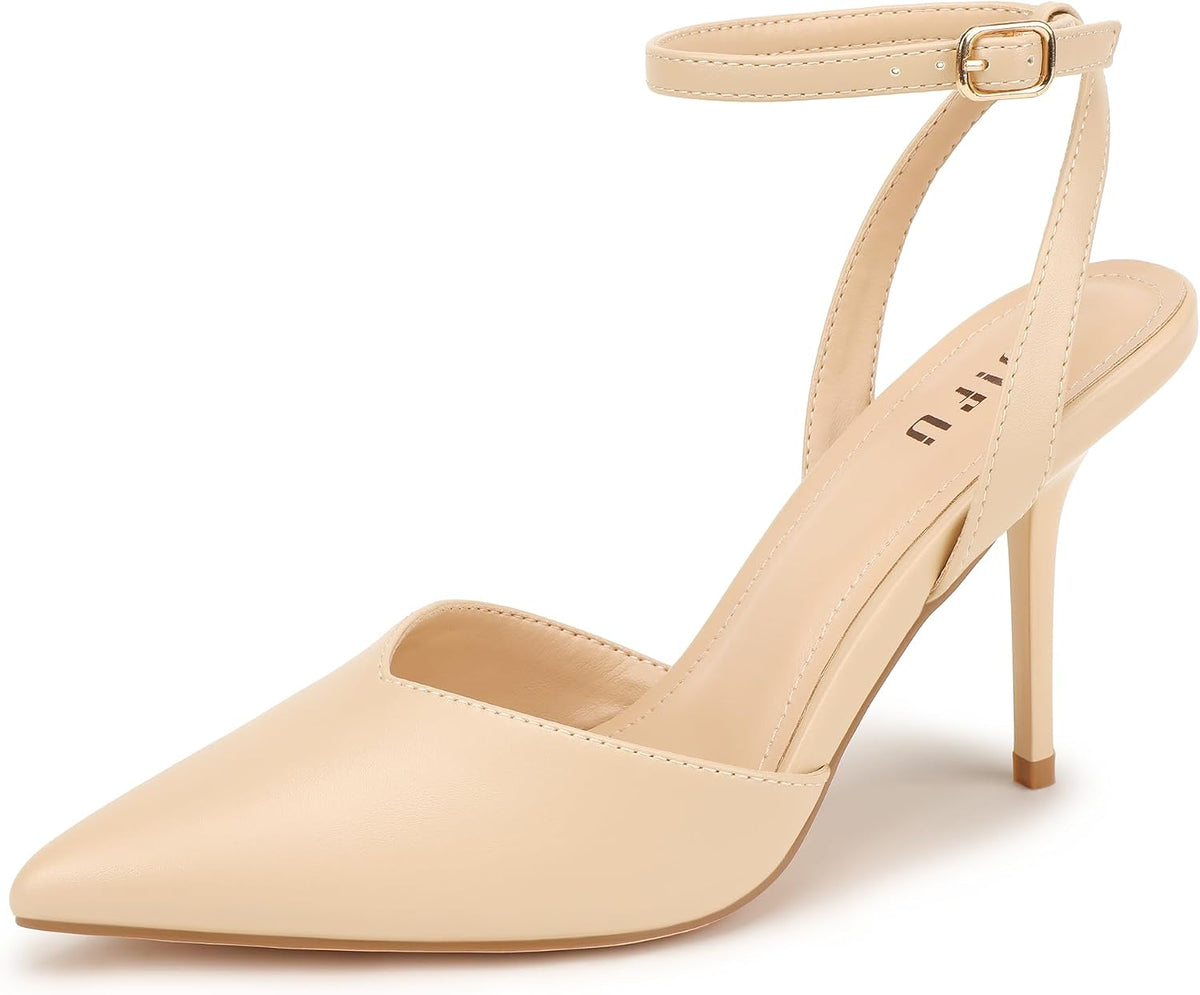 IDIFU IN4 High Heels for Women Stiletto Pumps Closed Toe