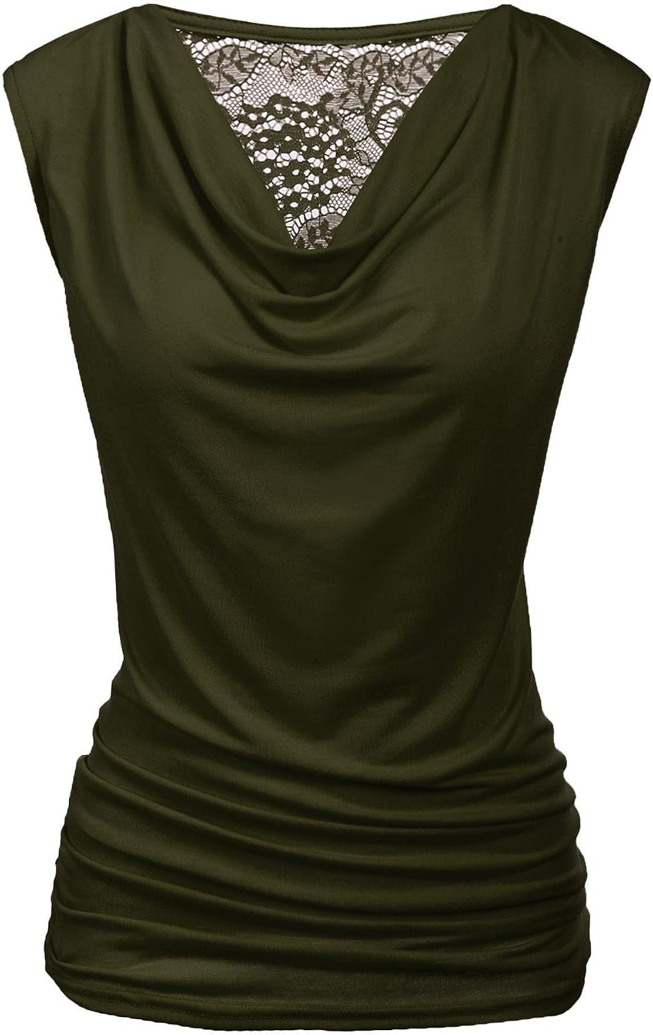 Zeagoo Tank Top for Women Trendy Going Out Tops Sleeveless Shirts Ruched Business Casual Basic Tunic Tops