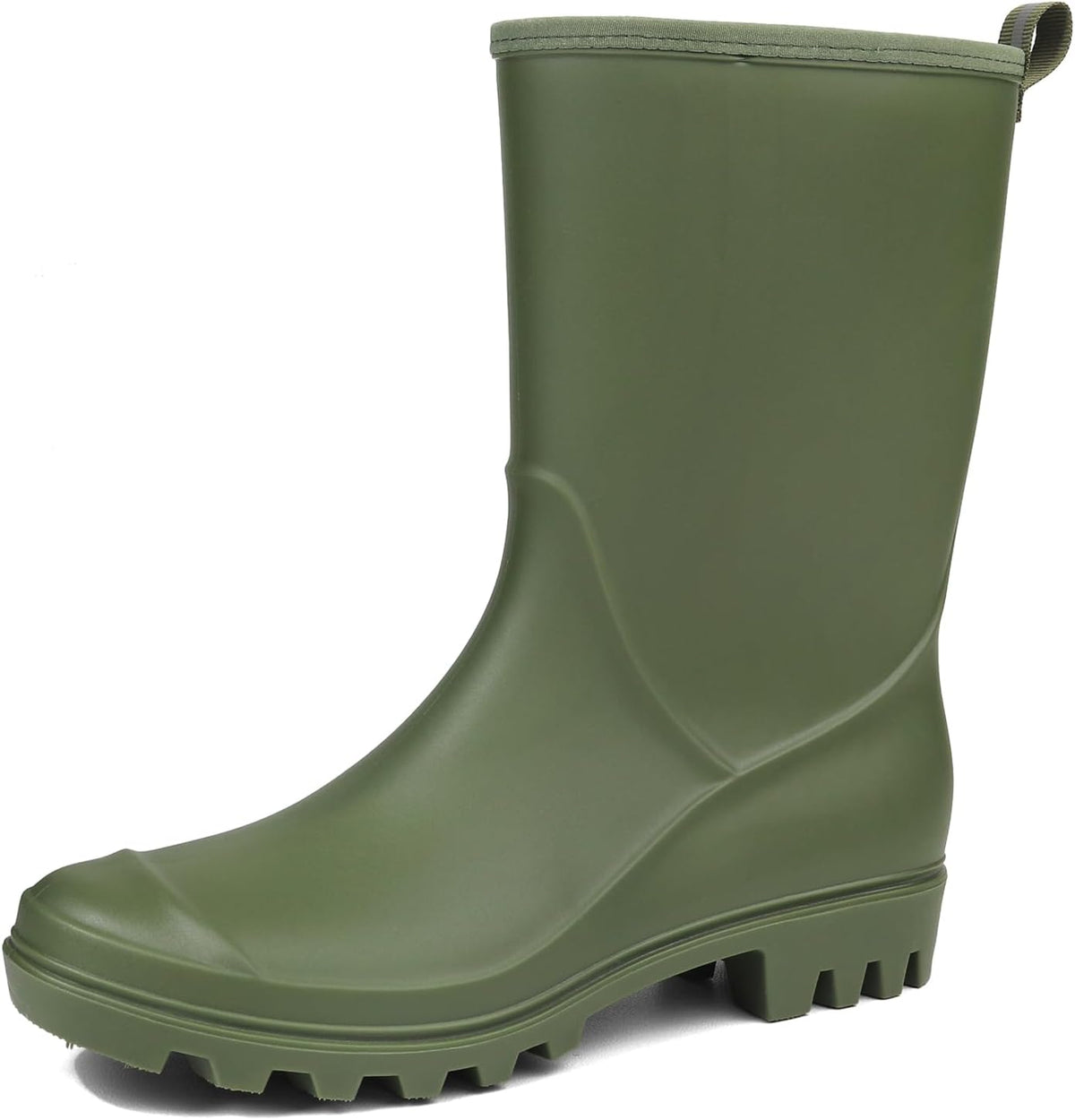 Women's Mid-calf Waterproof Rain Boots – Seamless Pvc With Anti-slip