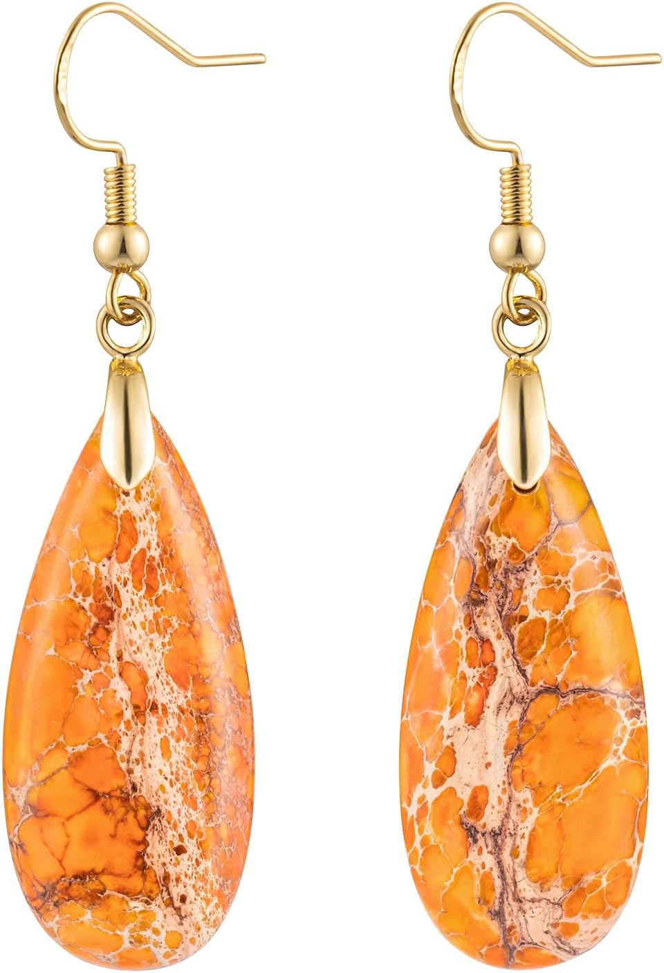 Imperial Jasper Teardrop Earrings