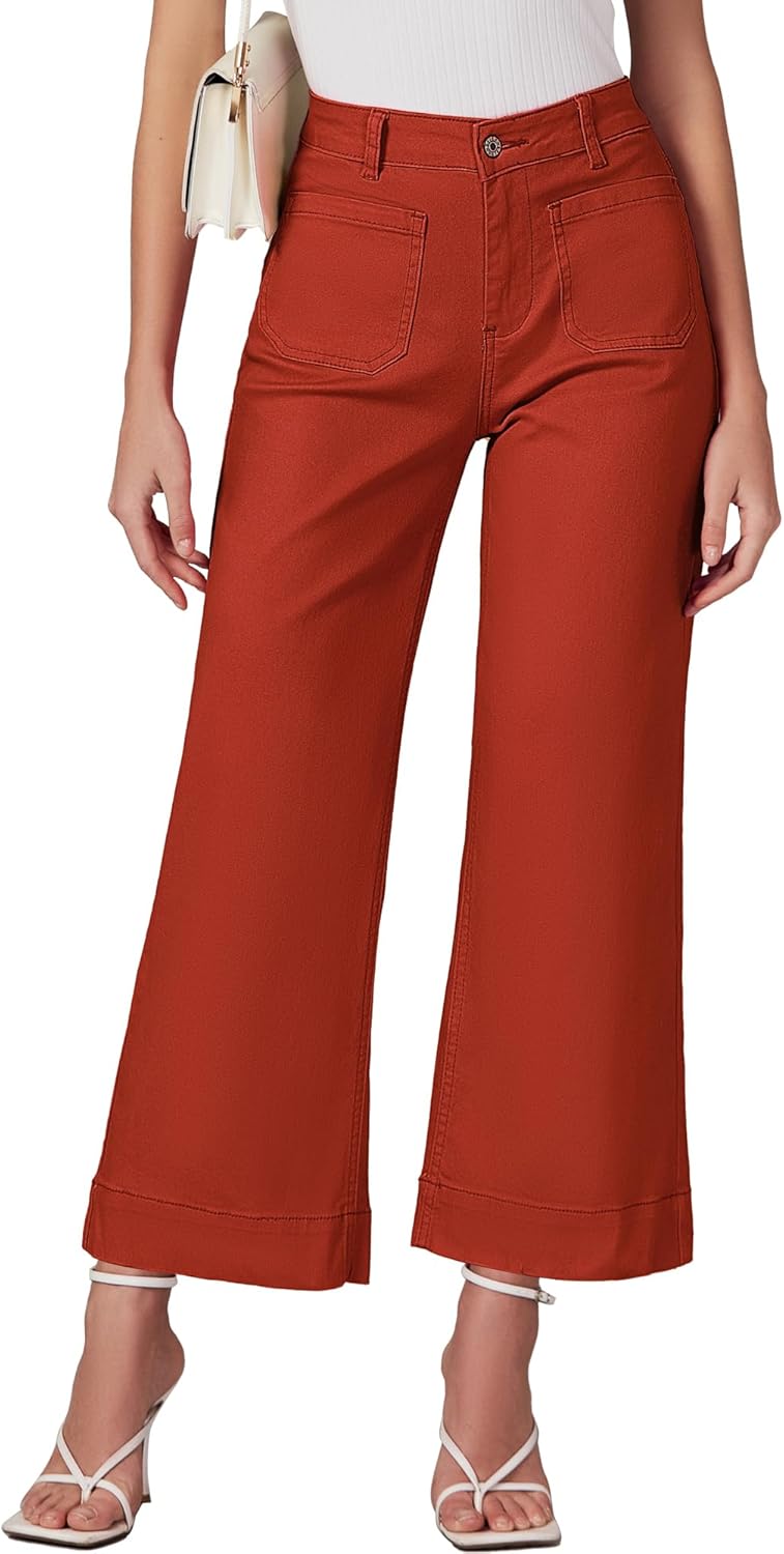 Luvamia Wide Leg Jeans For Women Trendy High Waisted Flare Jeans