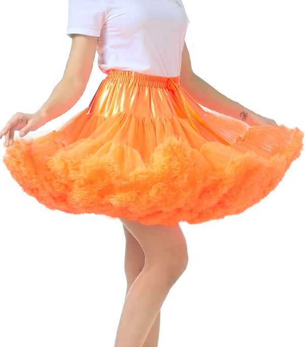 Women's High-Waist Mesh Tulle Petticoat Underskirt — Fluffy Ballet Tutu