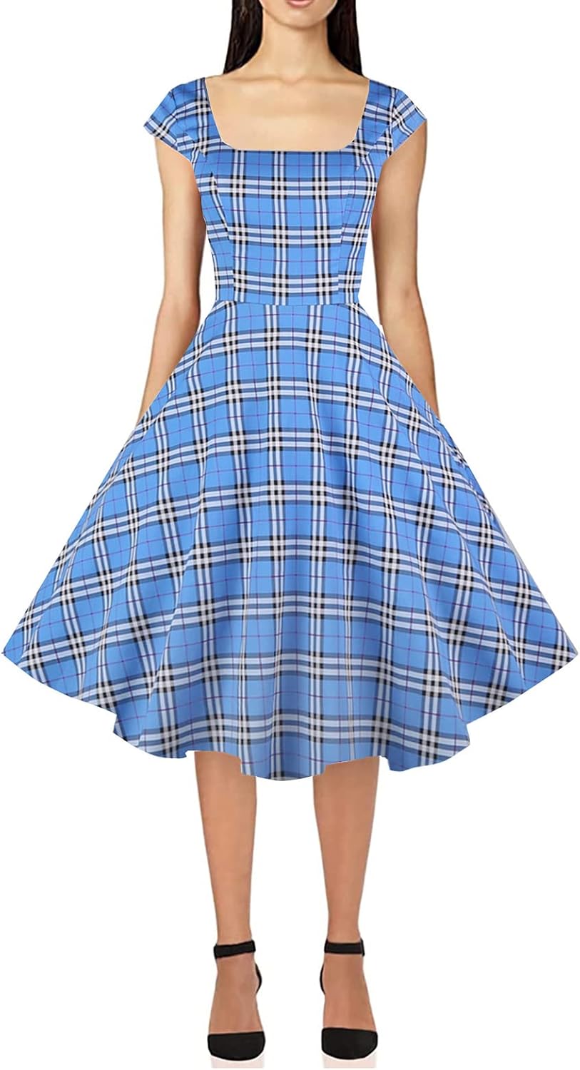 Women's Cocktail Dress 1950s Retro Swing Dress
