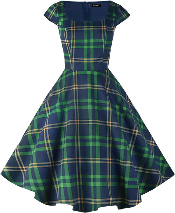 Women's Cocktail Dress 1950s Retro Swing Dress