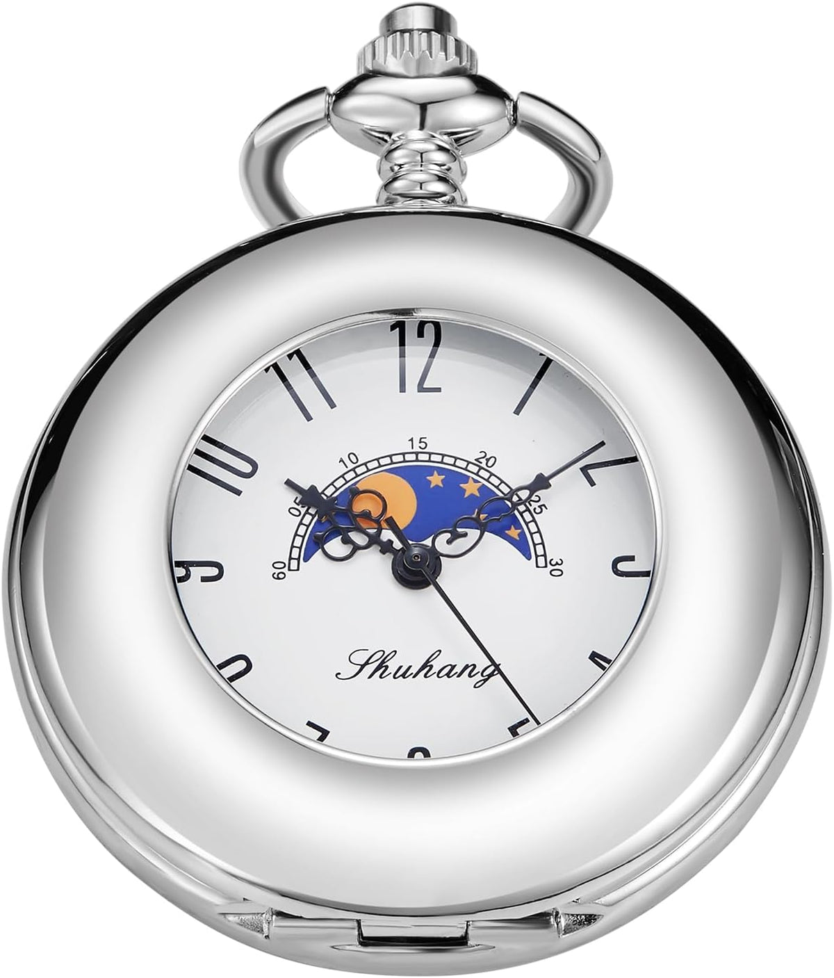 Bronze Eagle Mechanical Pocket Watch — Men's Roman Dial