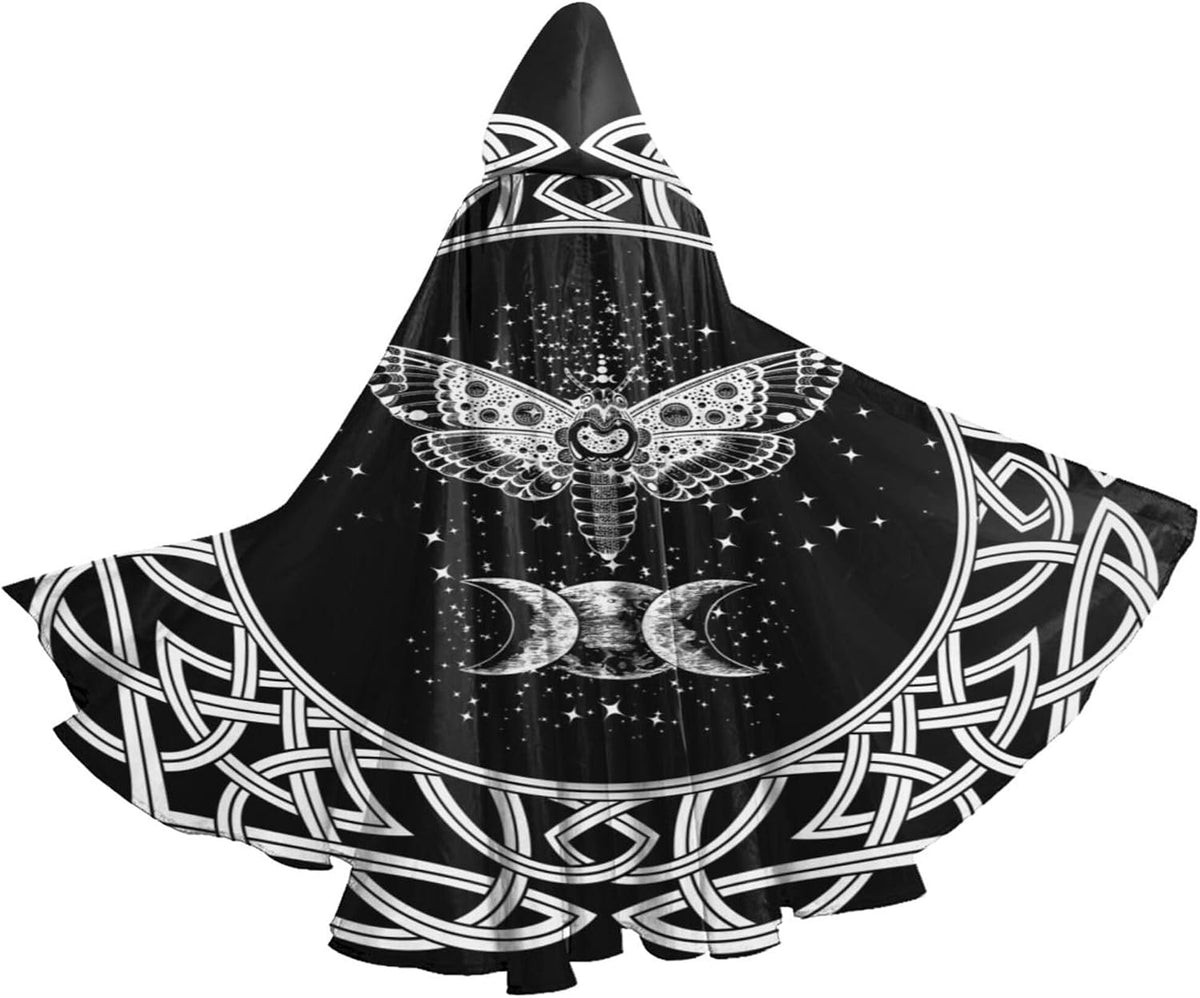 YETTA YANG Halloween Hooded Robe Cloak for Adult Men Women Christmas Hoodies Cape Cosplay Cosplay Costumes