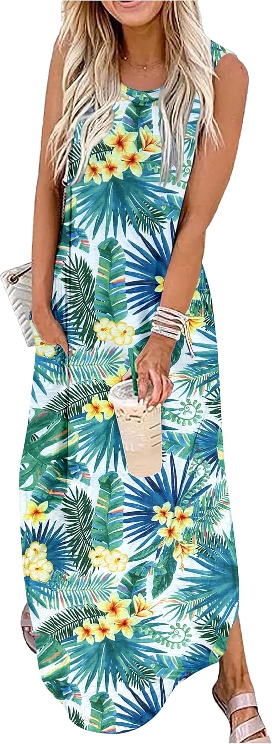 CHUNTIANRAN Maxi Dresses for Women Summer Outfits Boho Beach Long Dresses Casual Sundresses Resort Wear for Women 2026