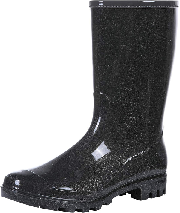 Mid Calf Rain Boots Waterproof Shoes