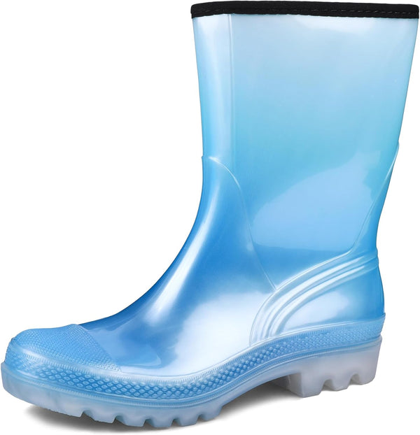Women's Wide Calf Waterproof Rain Boots – Seamless Pvc Boots