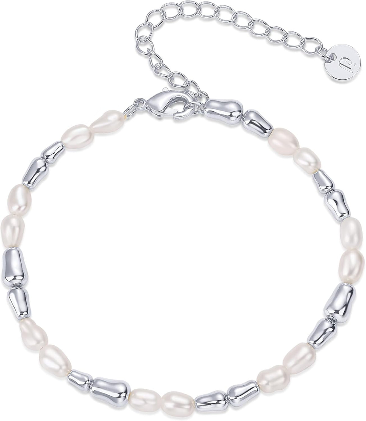 PAVOI 18K Gold Plated Beaded Freshwater Cultured Pearl Bracelet for Women | Dainty Bracelet with Pearl Beads