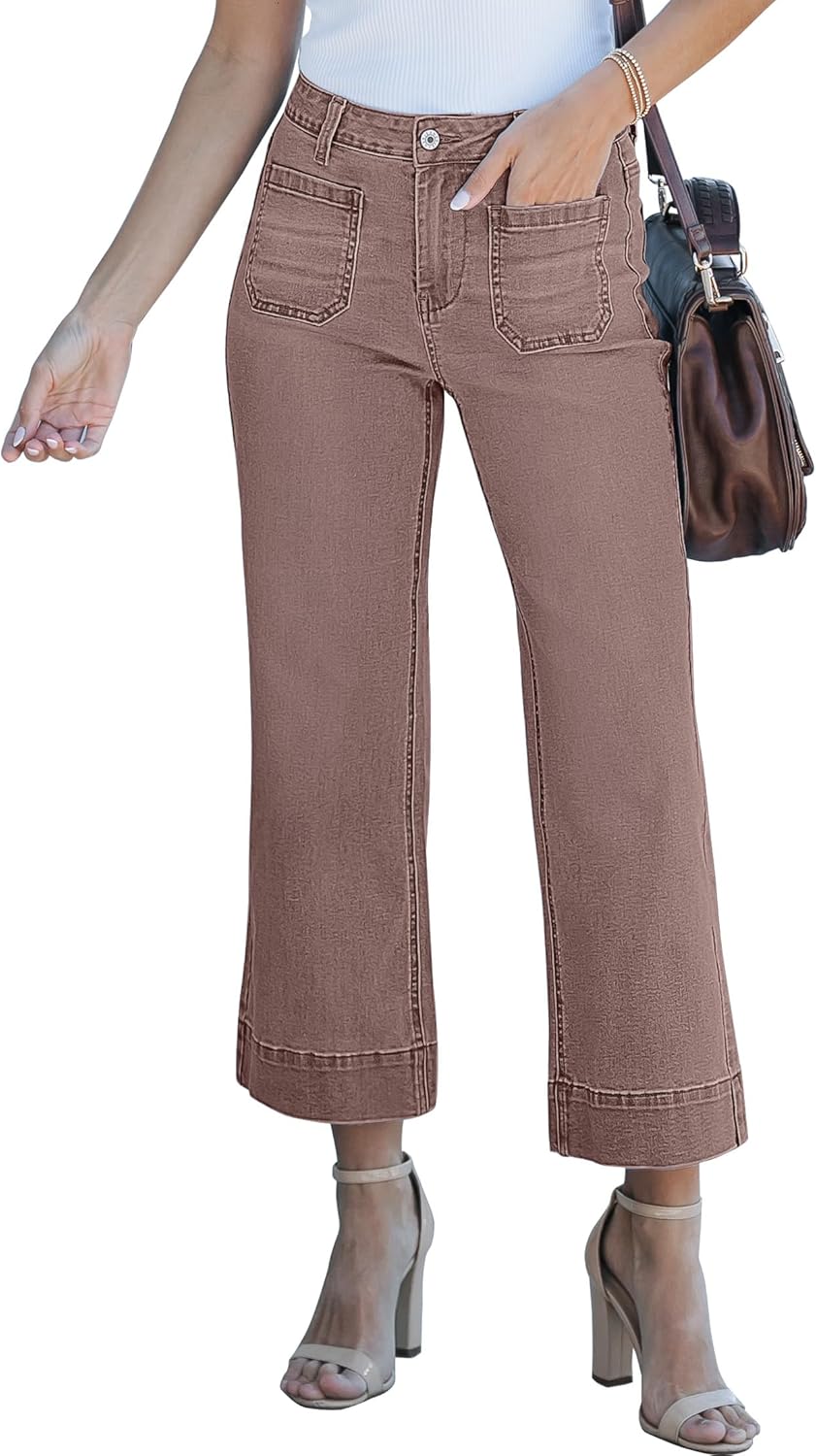 Luvamia Wide Leg Jeans For Women Trendy High Waisted Flare Jeans