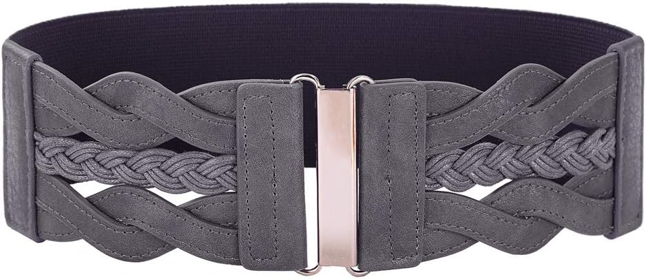 Grace Karin Women's Elastic Wide Belts Vintage Stretchy Belt Retro