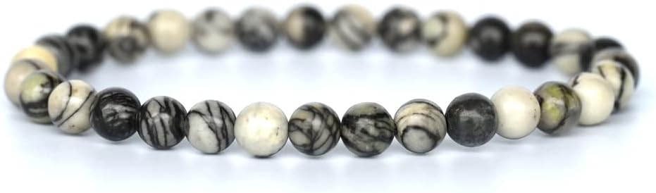 Angelstones Gemstones 6mm Round Beads Healing Crystal Bracelet for women