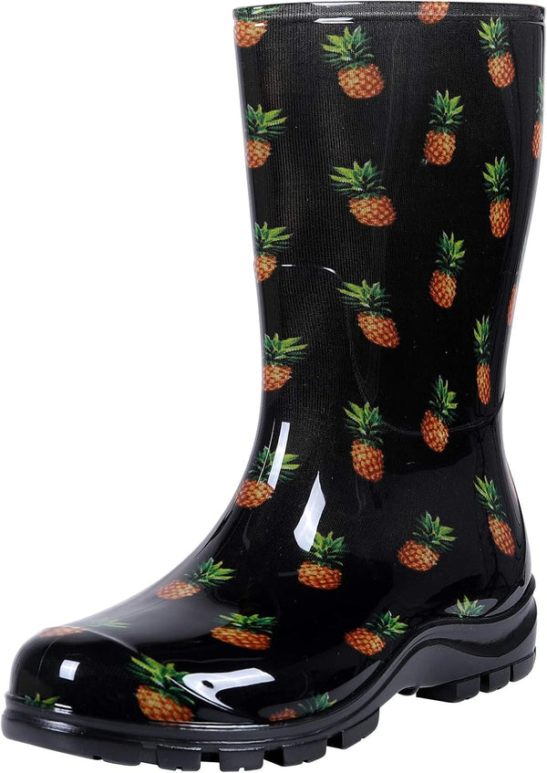 Women's Mid Calf Rain Boots