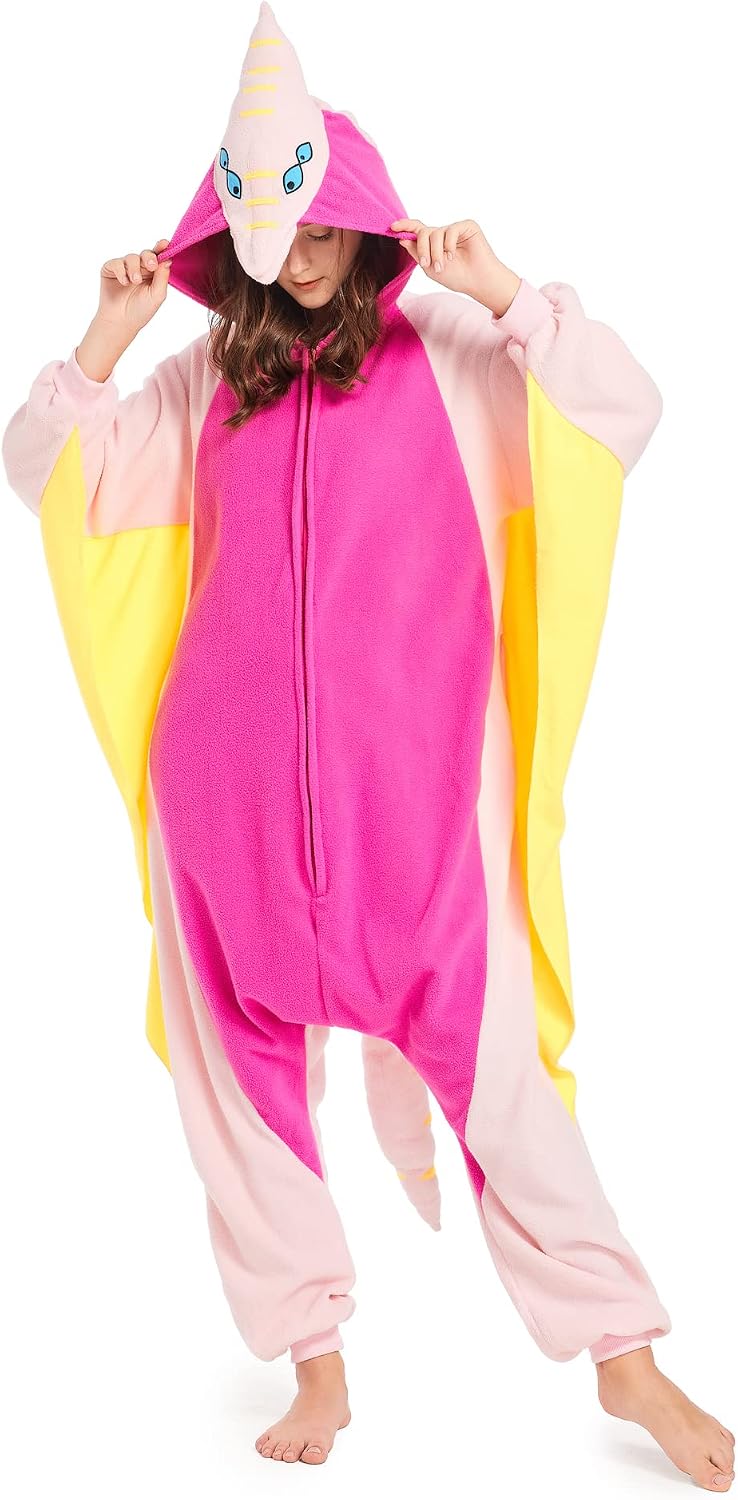 SAMGU Adult Onesie Animal Halloween Cosplay Costume One Piece Pajamas for Women and Men