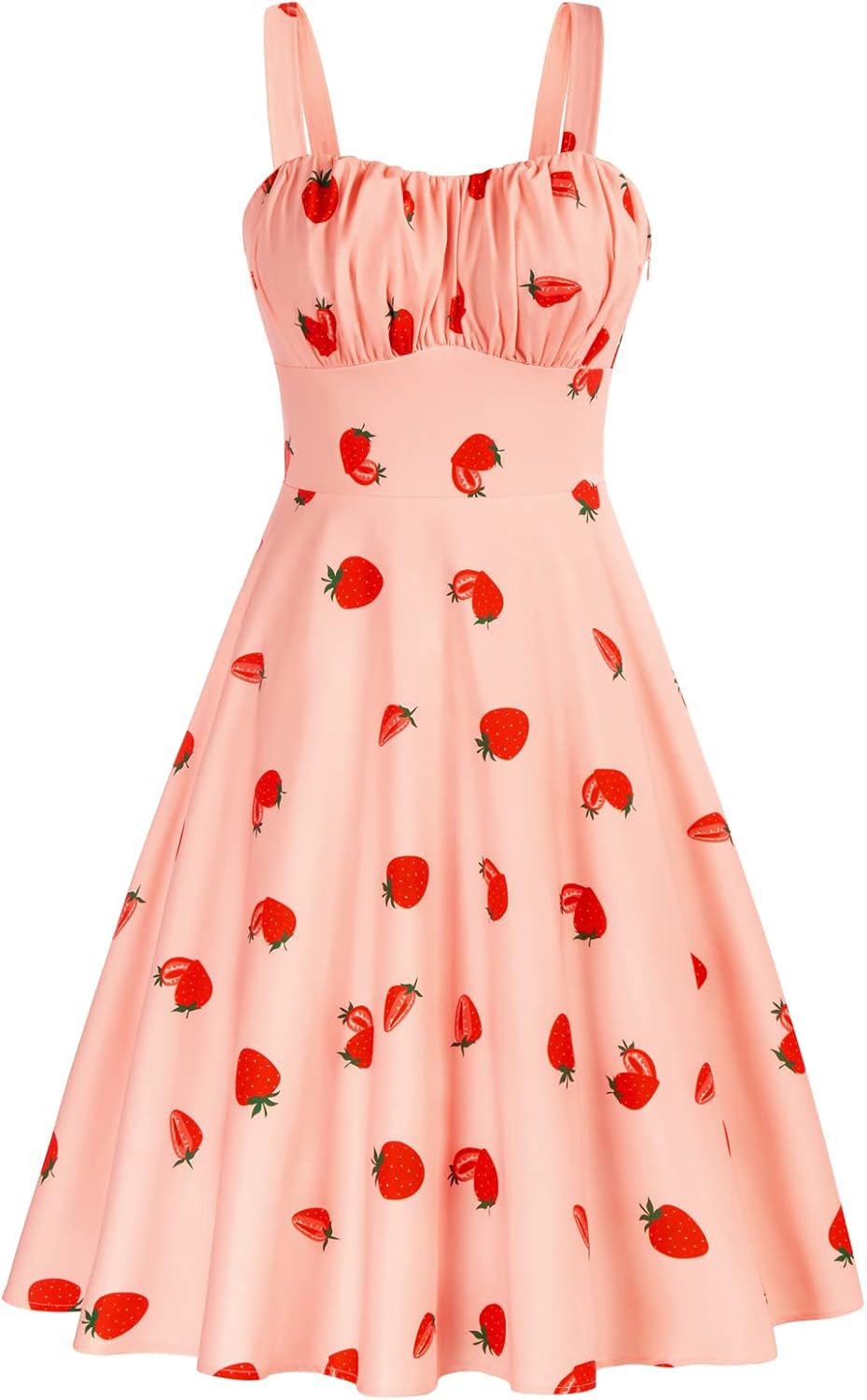 Belle Poque Womens Vintage A-line Midi Cocktail Party Dress