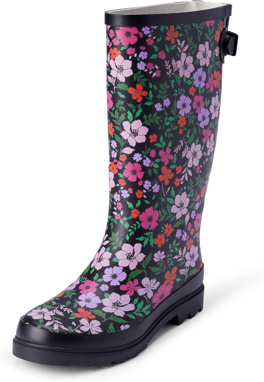 Women's Waterproof Tall Rain Boot With Adjustable