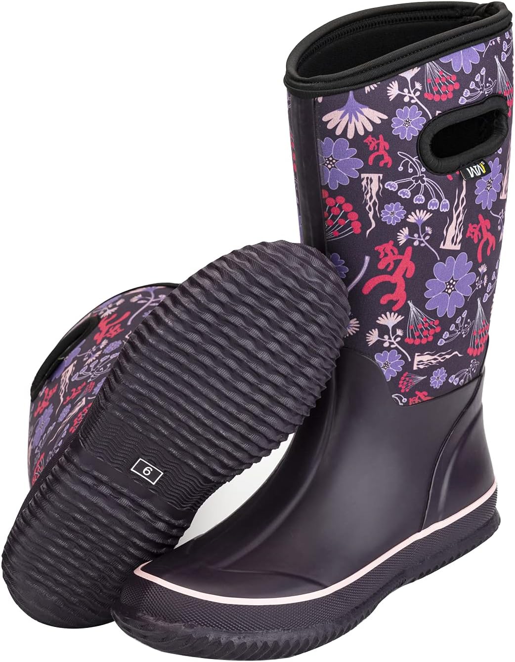 Mid-calf Rain Boots - Waterproof Insulated 5.5mm Neoprene Mud Boots