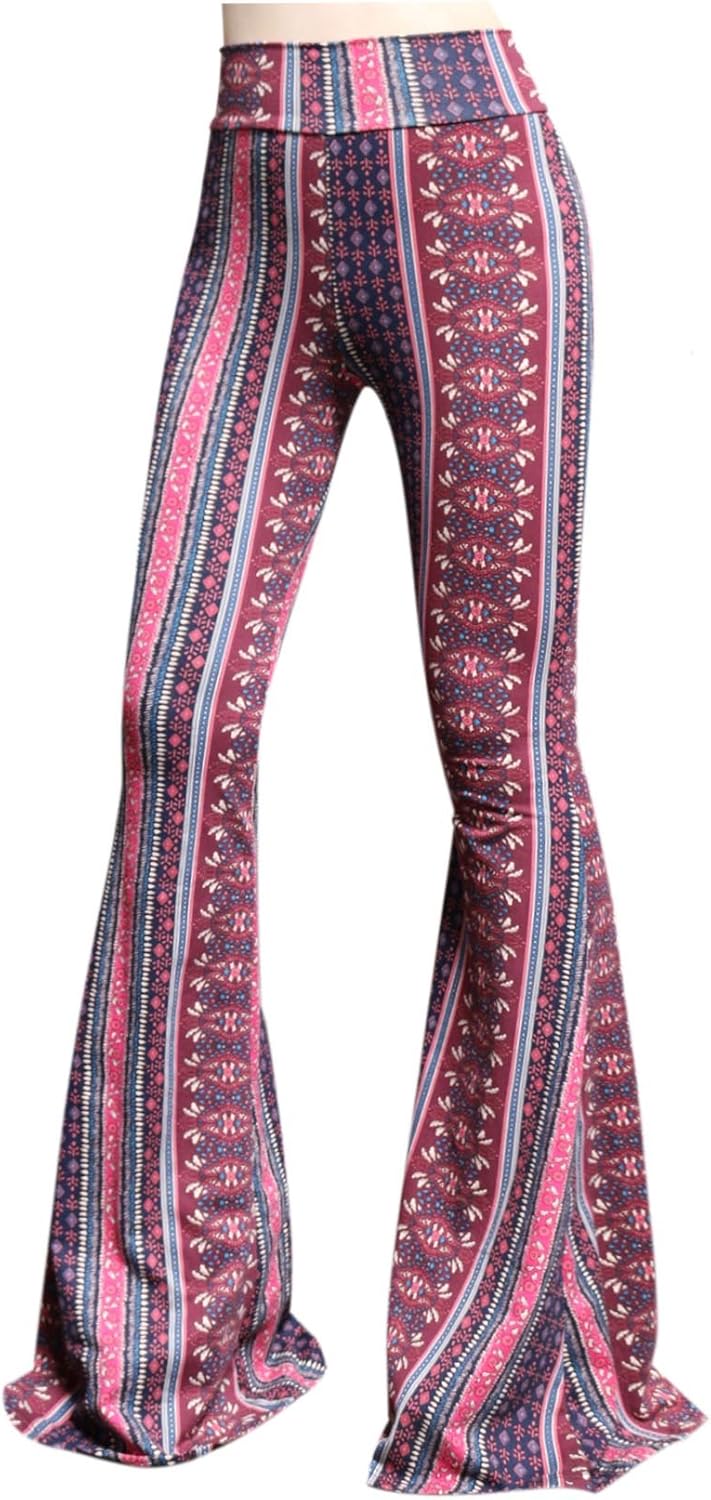 Women's High Waist Wide Leg Long Palazzo Bell Bottom
