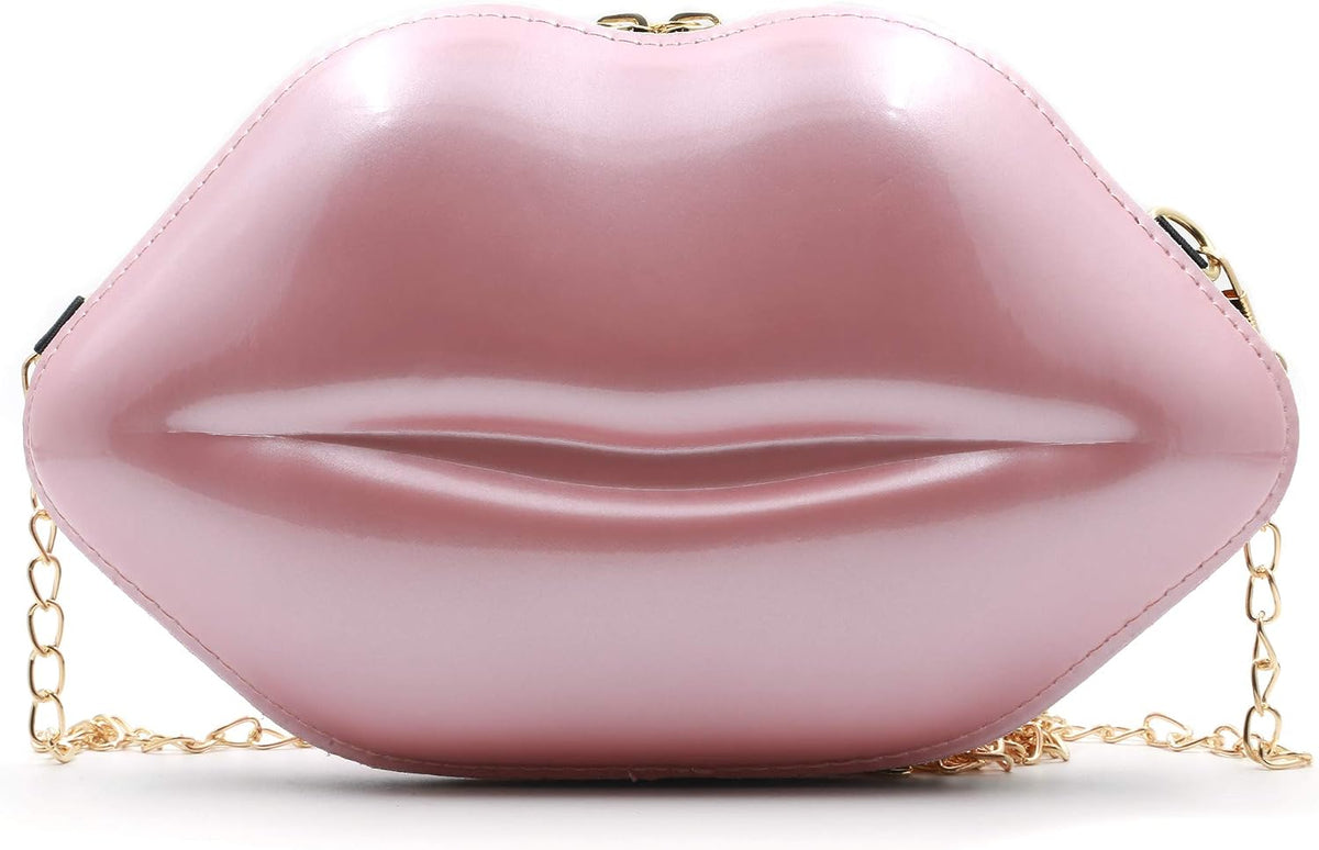 Red Lip Clutch Purse