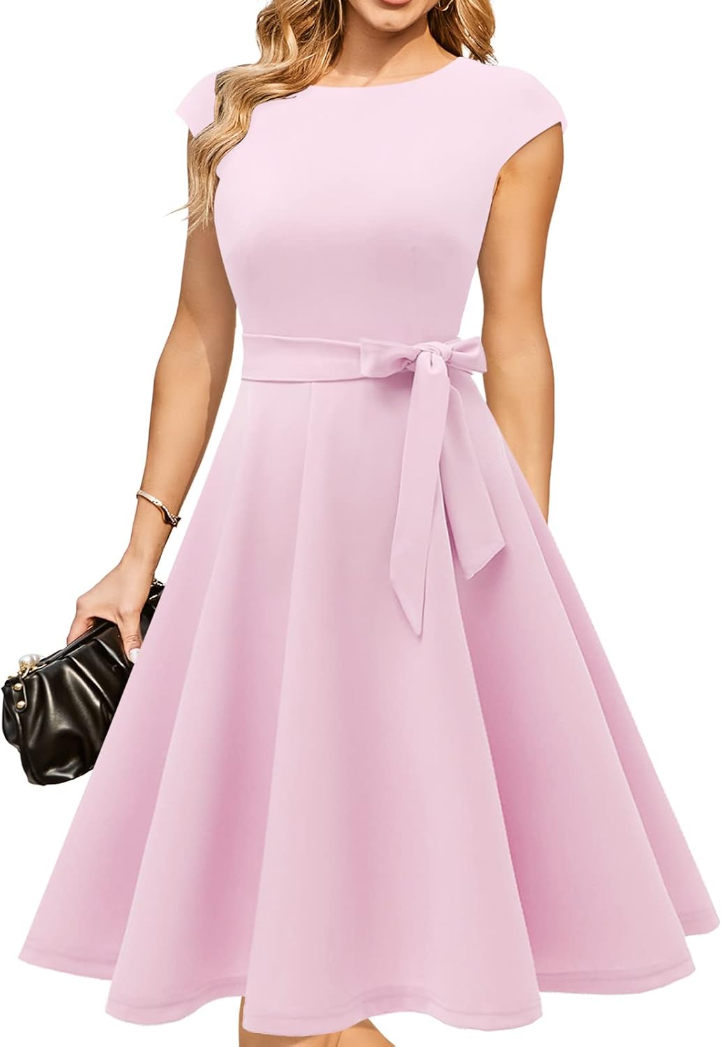 DRESSTELLS Women's Cocktail Dresses, Formal Wedding Guest Church Dress