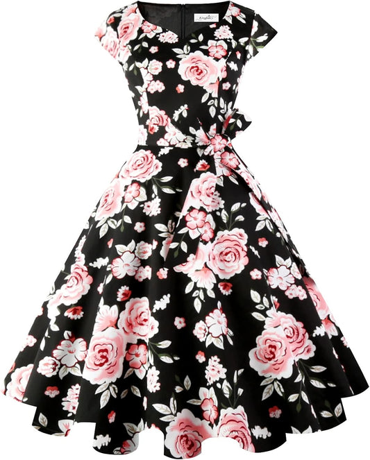 Women Vintage 1950s Dress Cocktail Dresses