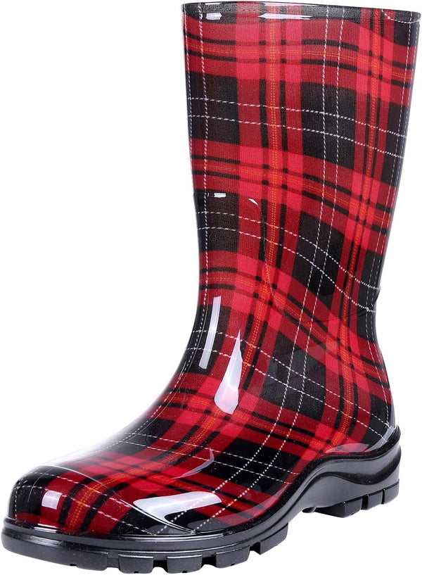 Women's Mid Calf Rain Boots