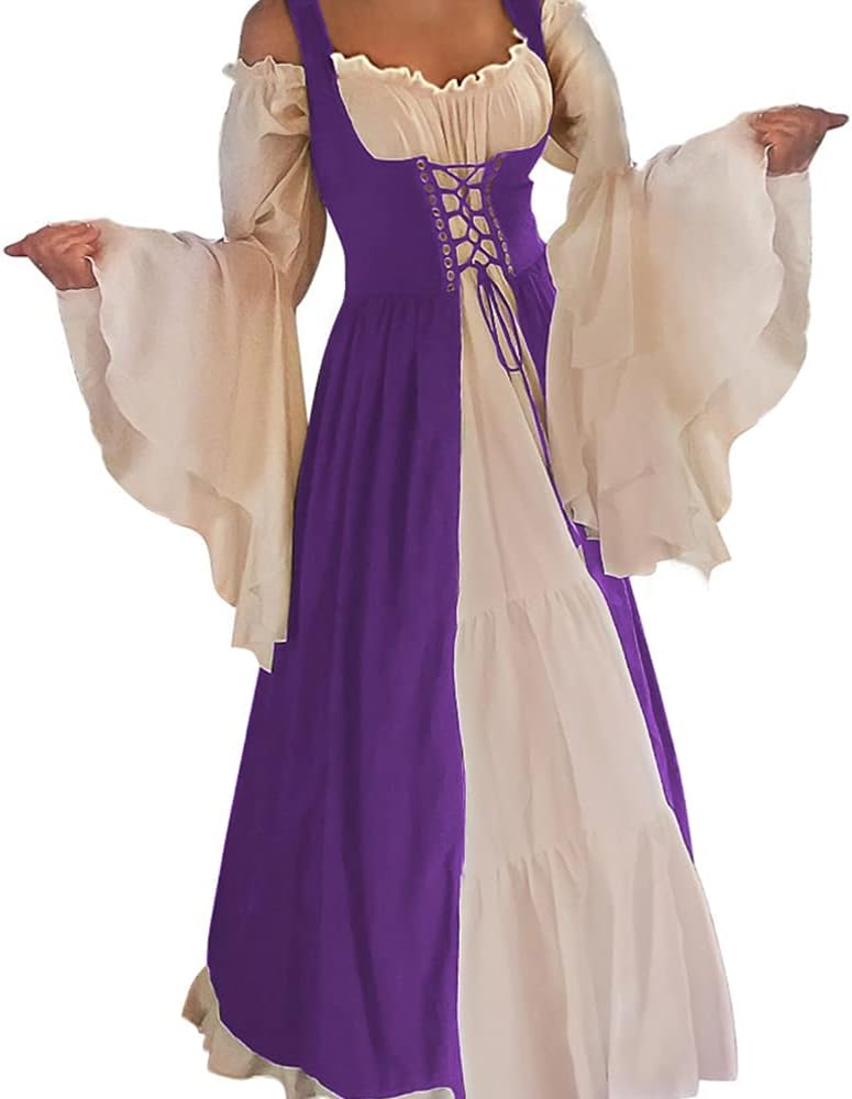 ABaoWedding Womens's Medieval Renaissance Costume Cosplay Over Dress