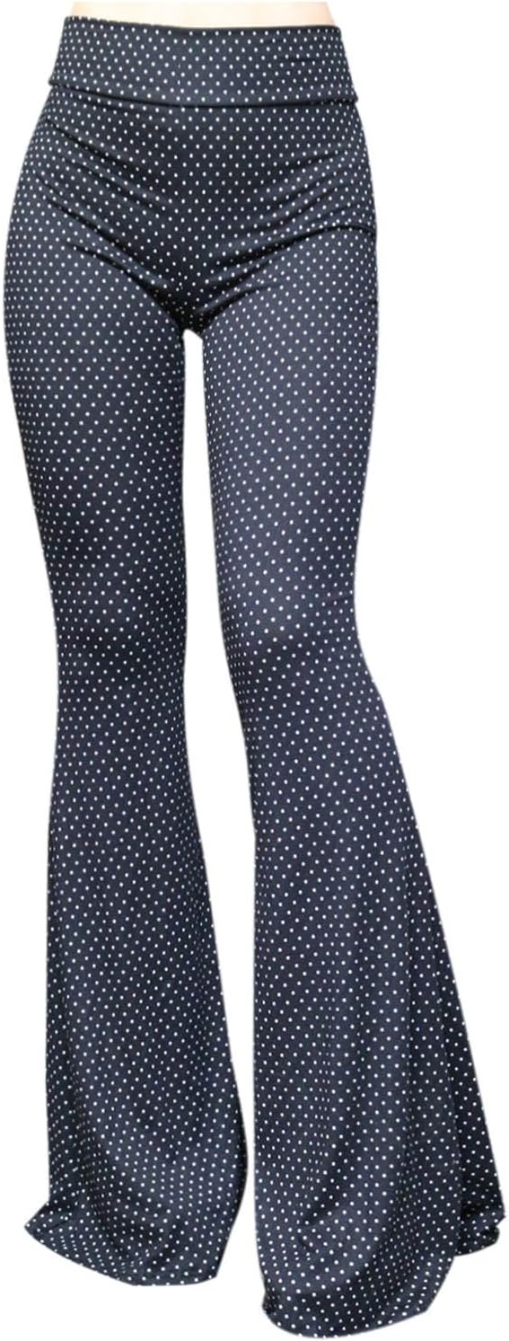 Women's High Waist Wide Leg Long Palazzo Bell Bottom