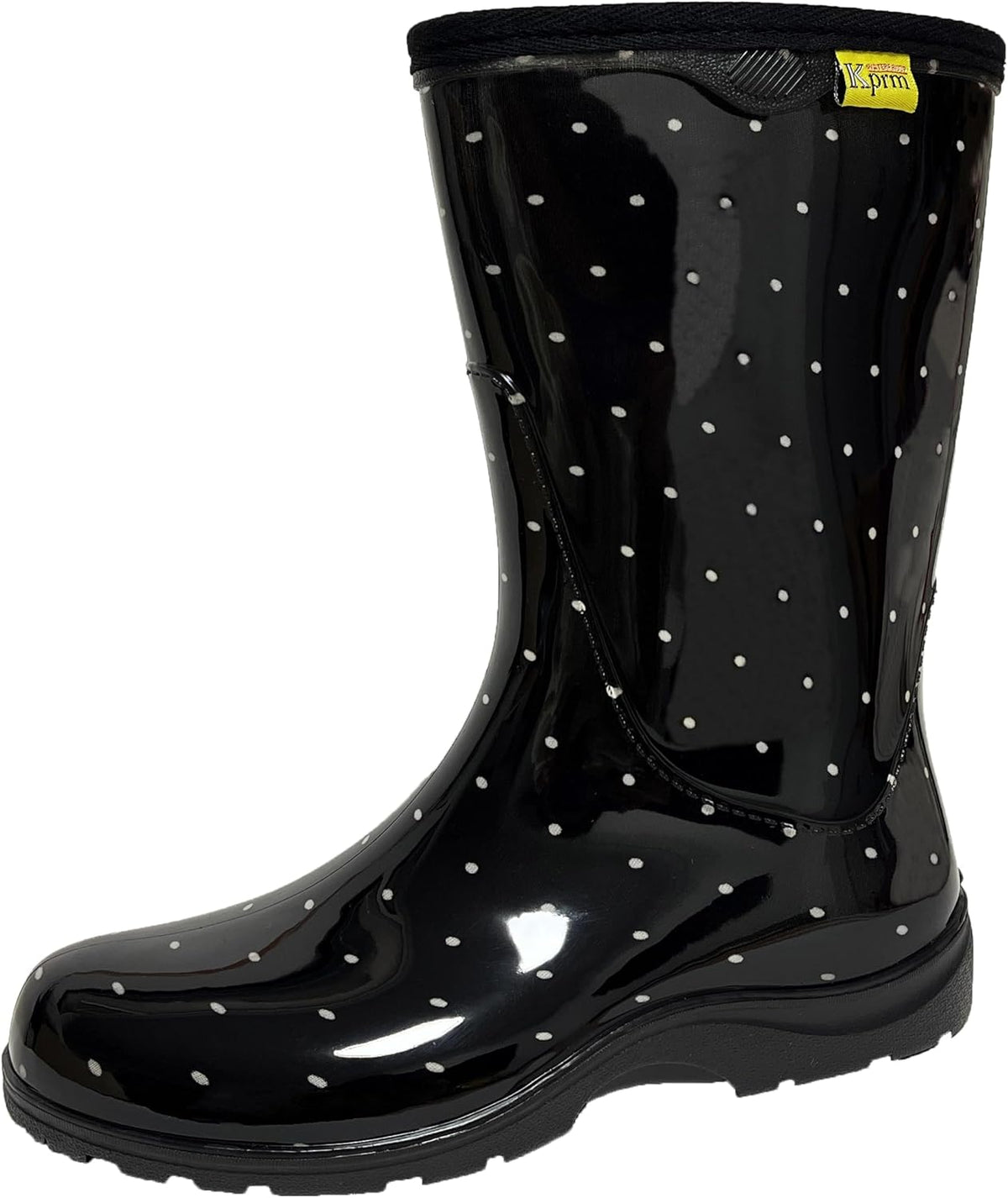 Women's Rain Boots Waterproof Mid Calf Rubber Boots For