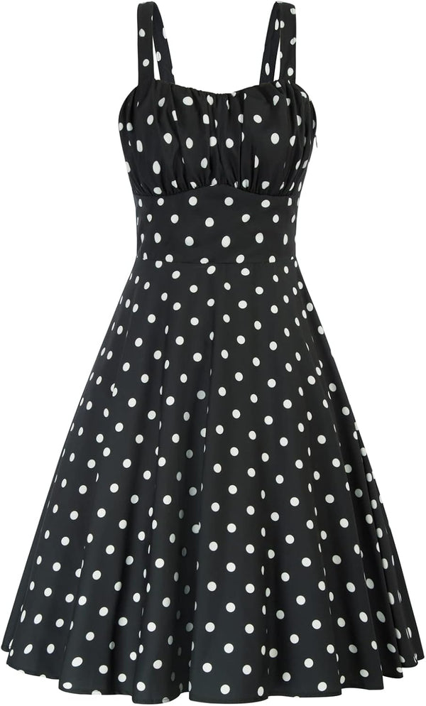 Belle Poque Womens Vintage A-line Midi Cocktail Party Dress