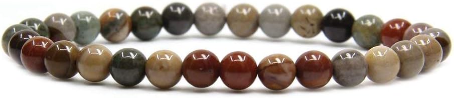 Angelstones Gemstones 6mm Round Beads Healing Crystal Bracelet for women