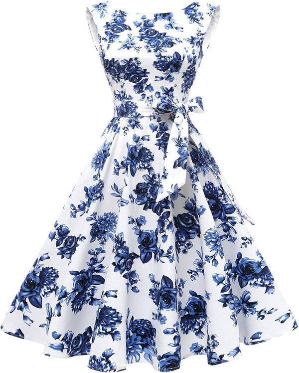 Sleeveless Vintage 1950s Cocktail Dress