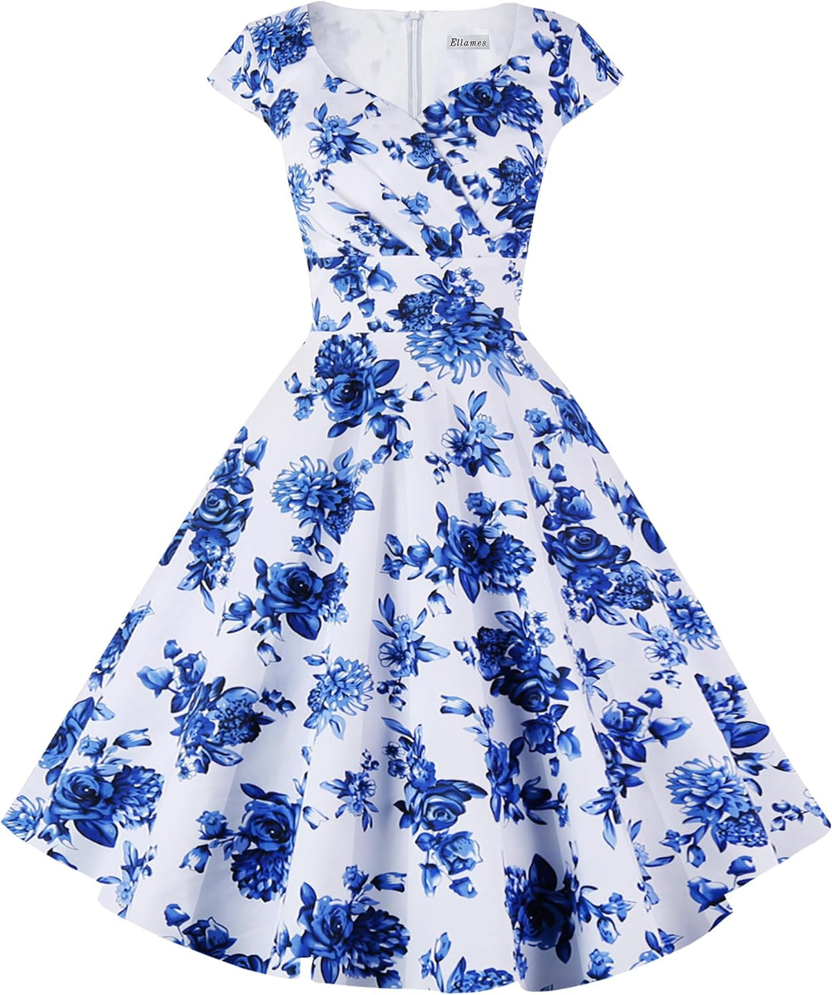 1950s Retro Vintage Elegant Dress with Pockets