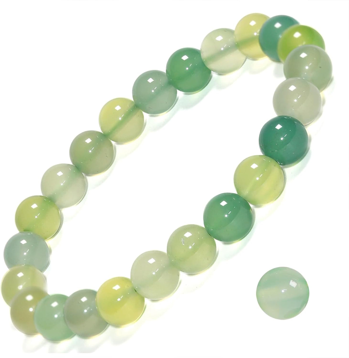 Natural Gemstone Stretch Elastic Bracelet